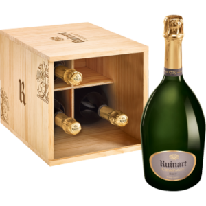 Caisse Champagne Ruinart - Cave R de Ruinart - Houten Kist
