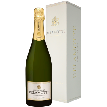 Champagne Delamotte - Blanc de Blancs - en Geschenkverpakking