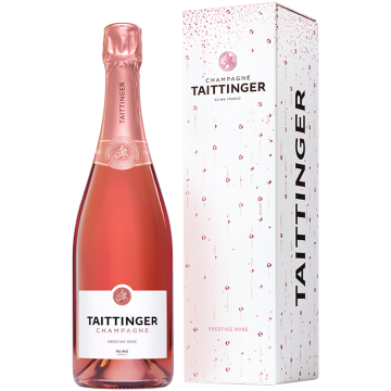Champagne Taittinger Brut Prestige Rosé - Met Geschenkverpakking Diamant
