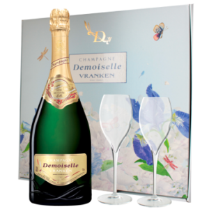 Champagne Vranken - Demoiselle EO - Brut Tête de Cuvée - Gift Set 2 flûtes