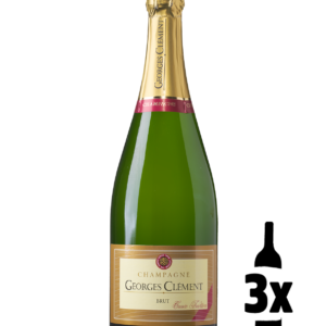 3 flessen Georges Clément Champagne Brut Probeerpakket