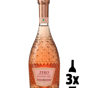 3 flessen Bosio Demi Sec Sparkling Rosé 0.0% Probeerpakket