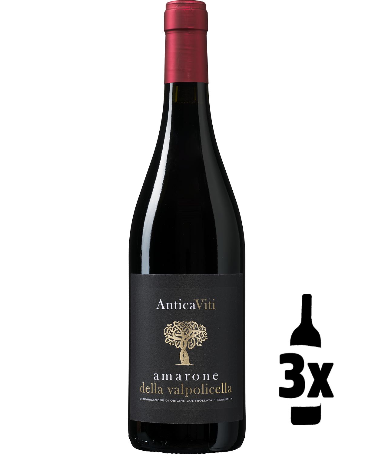 3 flessen Antica Viti Amarone della Valpolicella Probeerpakket