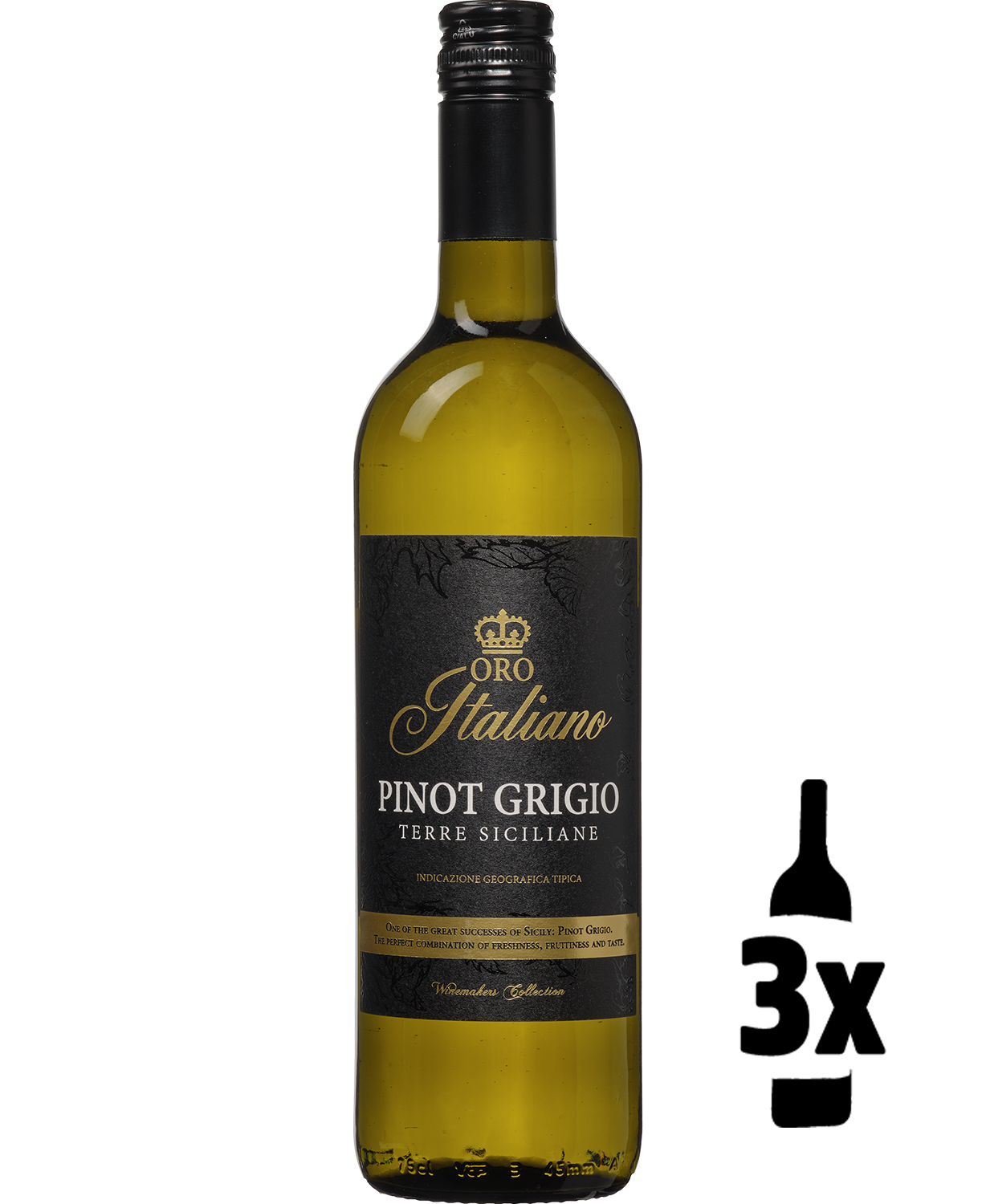 3 flessen Oro Italiano Pinot Grigio Probeerpakket