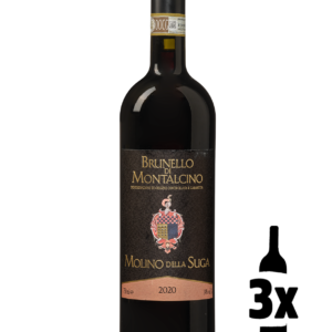 3 flessen Molino della Suga Brunello di Montalcino Probeerpakket