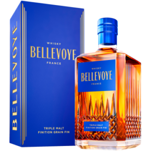 Franse Whisky - Bellevoye - Bleu Finition Grain Fin - Geschenkverpakking