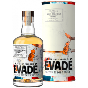 Franse Whisky - Evadé - Single Malt Tourbé - Geschenkverpakking