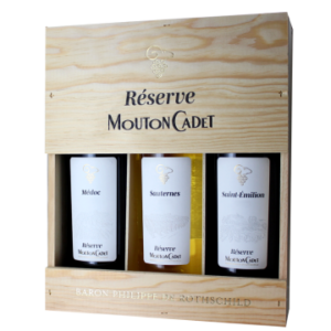 Gift Set 3 Flessen - Mouton Cadet Réserve Panache - Baron Philippe de Rothschild