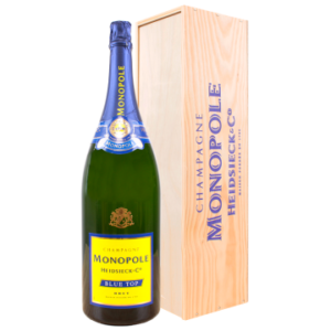Jéroboam - Champagne Heidsieck & Co Monopole - Blue Top - Houten Kist