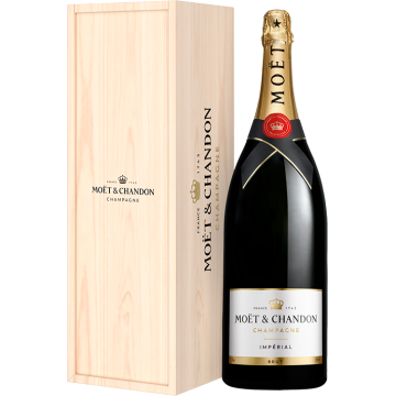 Jéroboam - Champagne Moët & Chandon - Brut Impérial - Houten Kist