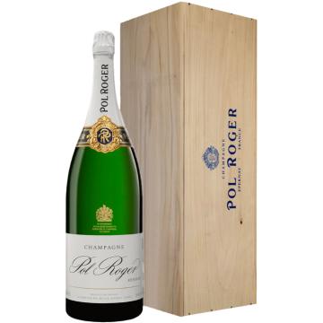 Jéroboam - Champagne Pol Roger - Réserve Brut - Houten Kist