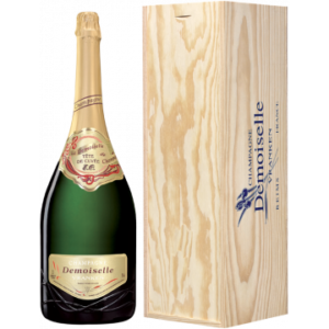 Jéroboam - Champagne Vranken Demoiselle EO - Brut Tête de Cuvée - Houten Kist