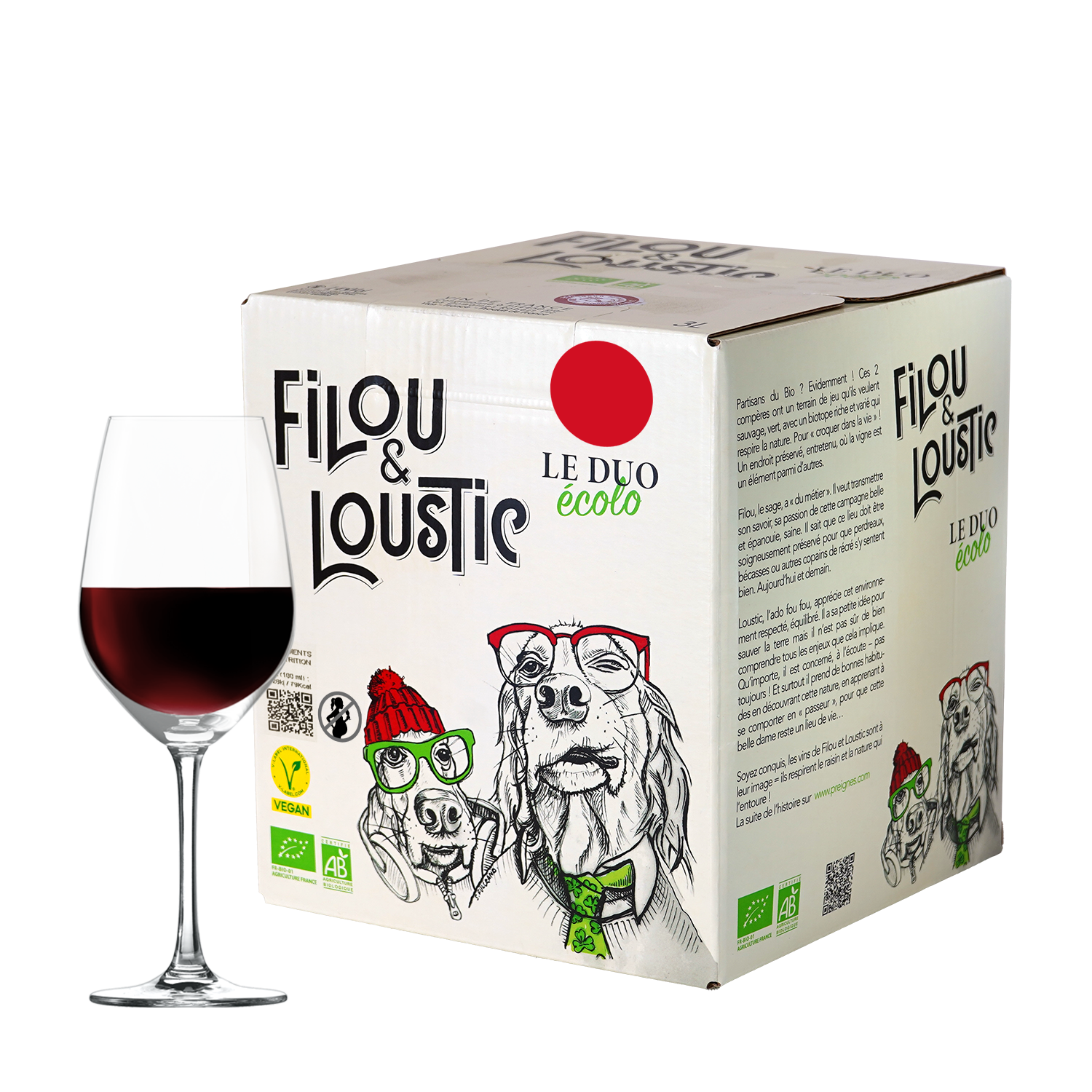 (Organic) Filou et Loustic Rouge BIB 3L