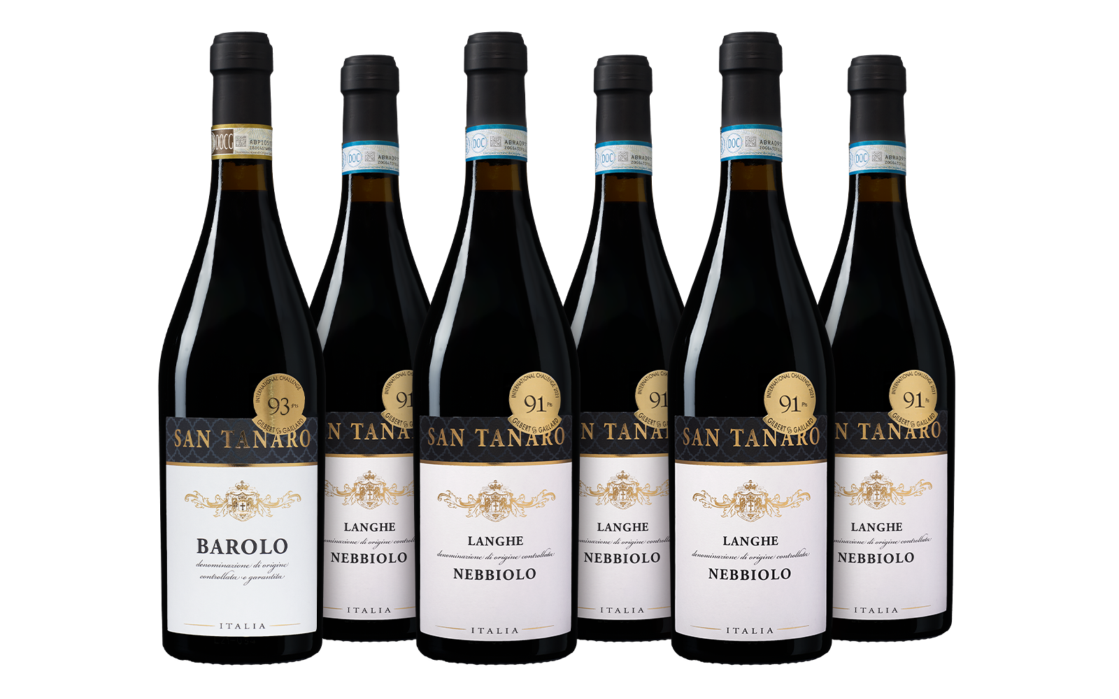 San Tanaro Mixpakket (5 x Nebbiolo & 1 x Barolo)