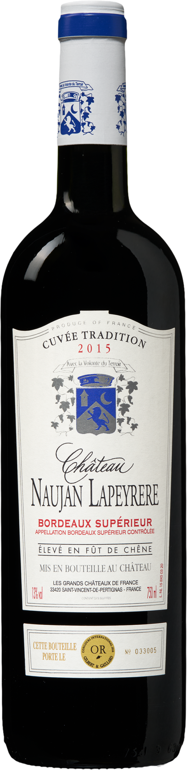 Château Naujan Lapeyrere Bordeaux Supérieur
