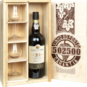 Barão de Vilar 10 Years Old Port met 2 portglazen