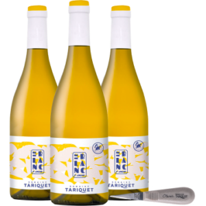 Pack 3 Flessen Saint-Amand Le Blanc 2025 - Domaine Tariquet + 1 Couteau à Huitre Coquille Recyclée Tariquet Gratis
