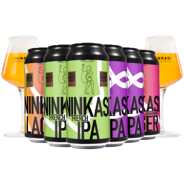Pack 6 canettes + 2 Glazen Gratis - Brouwerij Ninkasi