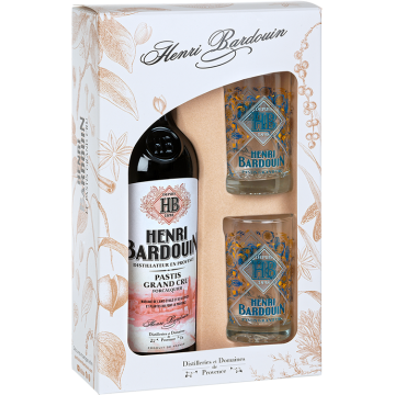 Pastis Henri Bardouin + 2 Glazen - Gift Set