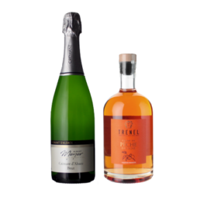Wijnpakket KIR ROYAL - Crémant & Crème de Pêche de Vigne