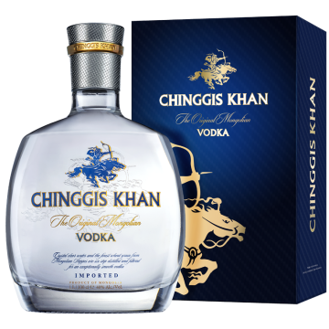 Wodka Chinggis Khaan - Geschenkverpakking